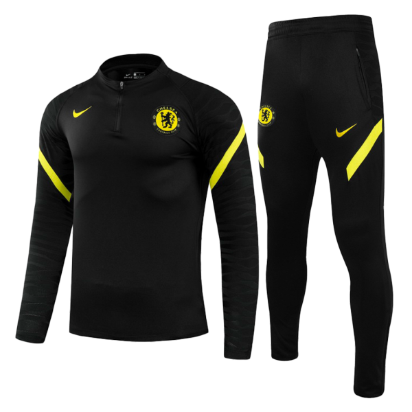 Men's Chelsea Zipper Tracksuit Sweat Shirt Kit (Top+Trousers) 2021/22 Nike