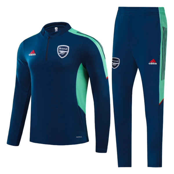 Men's Arsenal Zipper Tracksuit Sweat Shirt Kit (Top+Trousers) 2021/22 Adidas