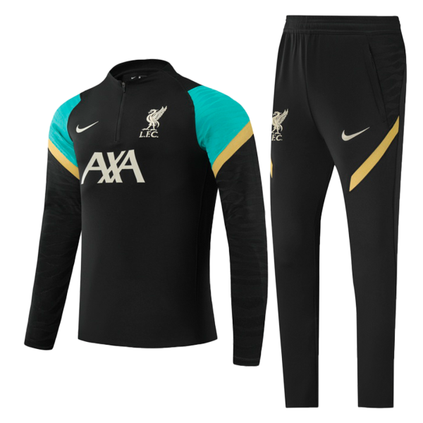 Men's Liverpool Zipper Tracksuit Sweat Shirt Kit (Top+Trousers) 2021/22 Nike