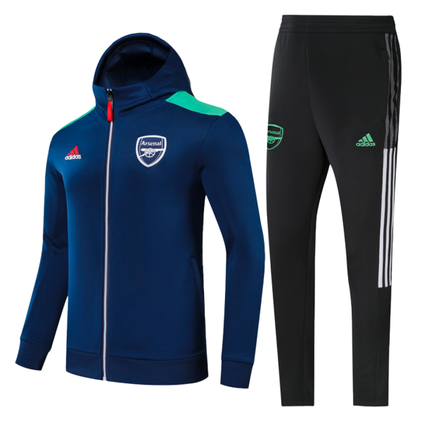 Men's Arsenal Hoodie Training Kit (Jacket+Pants) 2021/22 Adidas