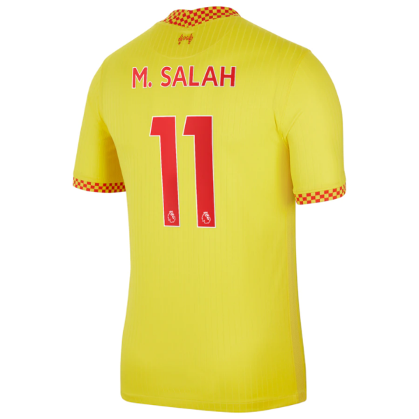 Men's Replica M. SALAH #11 Liverpool Third Away Soccer Jersey Shirt 2021/22 Nike
