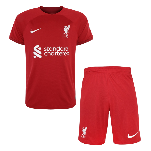 Men's Replica Liverpool Home Soccer Jersey Kit (Jersey+Shorts) 2022/23 Nike