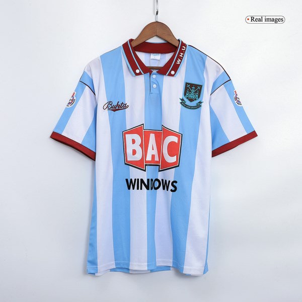 Men's Retro 1991/92 West Ham United Away Soccer Jersey Shirt