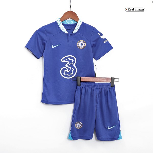 Kids Chelsea Home Soccer Jersey Kit (Jersey+Shorts) 2022/23 Nike
