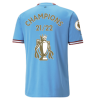 Men's Replica Manchester City ''CHAMPIONS 2021-22+CUP" Home Soccer Jersey Shirt 2022/23 Puma