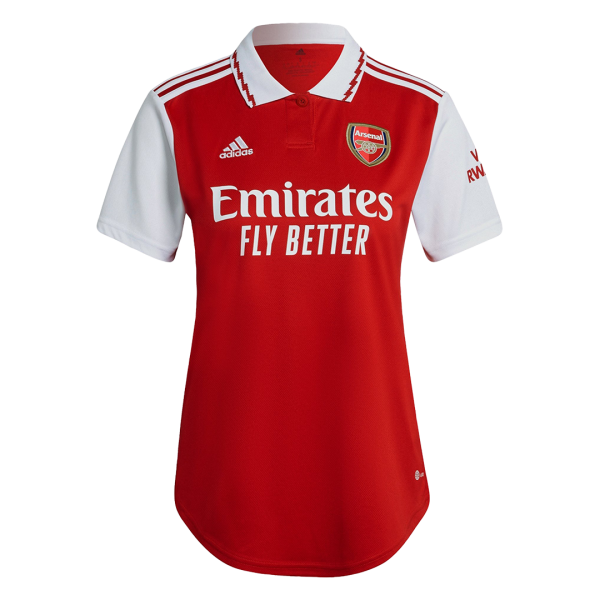 Women's Replica Arsenal Home Soccer Jersey Shirt 2022/23 Adidas