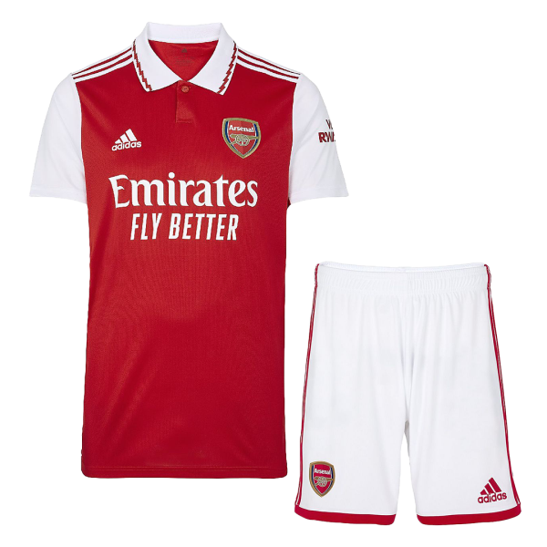 Kids Arsenal Home Soccer Jersey Kit (Jersey+Shorts) 2022/23 Adidas