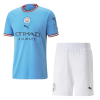 Men's Replica Manchester City Home Soccer Jersey Kit (Jersey+Shorts) 2022/23 Puma