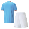 Men's Replica Manchester City Home Soccer Jersey Kit (Jersey+Shorts) 2022/23 Puma