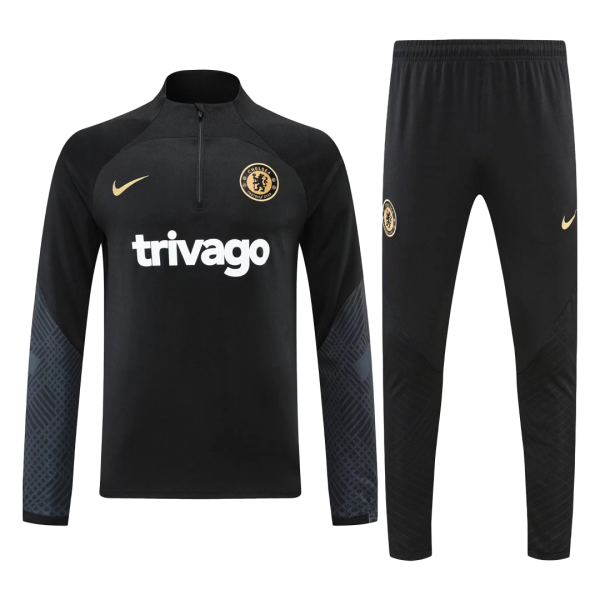 Men's Chelsea Zipper Tracksuit Sweat Shirt Kit (Top+Trousers) 2022/23 Nike