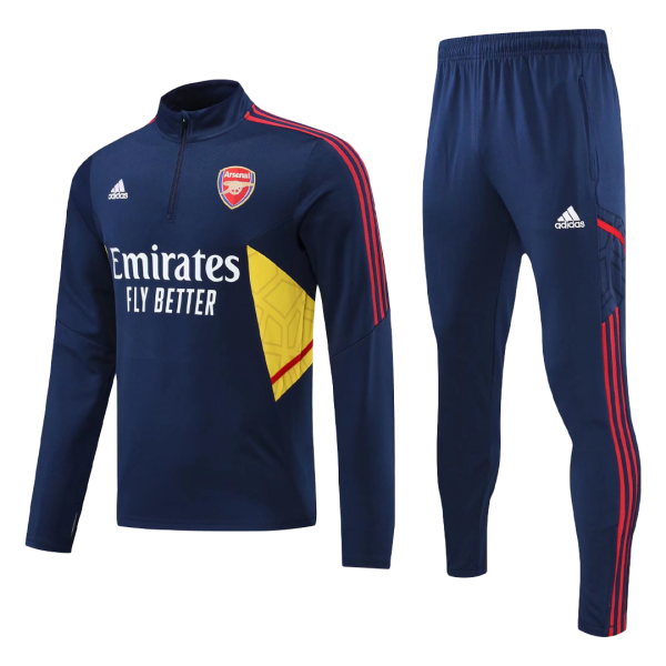 Men's Arsenal Zipper Tracksuit Sweat Shirt Kit (Top+Trousers) 2022/23 Adidas