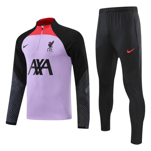 Men's Liverpool Zipper Tracksuit Sweat Shirt Kit (Top+Trousers) 2022/23 Nike
