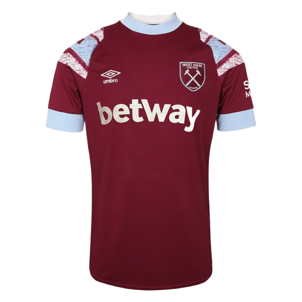 Men's Authentic West Ham United Home Soccer Jersey Shirt 2022/23 Umbro