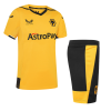 Kids Wolverhampton Wanderers Home Soccer Jersey Kit (Jersey+Shorts) 2022/23 Adidas