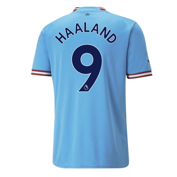 Men's Replica HAALAND #9 Manchester City Home Soccer Jersey Shirt 2022/23 Puma