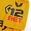 Men's Replica Wolverhampton Wanderers Home Soccer Jersey Shirt 2022/23 Castore