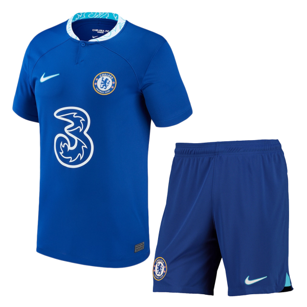 Men's Replica Chelsea Home Soccer Jersey Kit (Jersey+Shorts) 2022/23 Nike