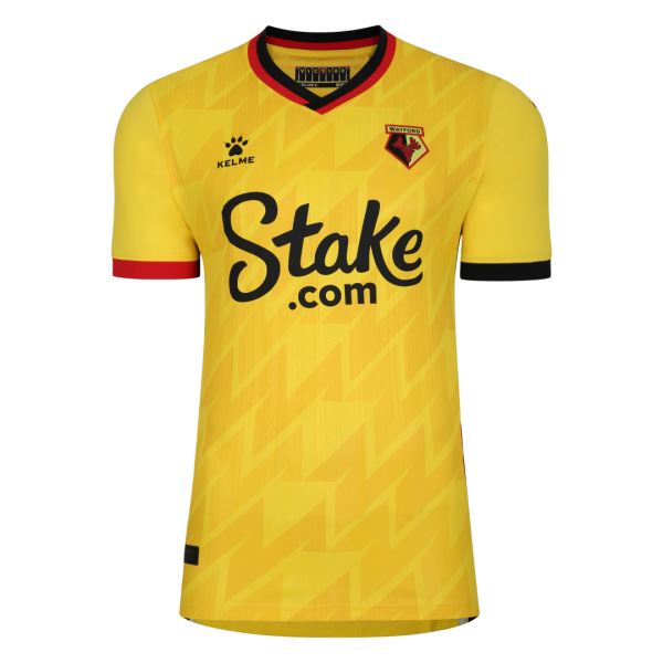 Men's Replica Watford Home Soccer Jersey Shirt 2022/23 Kelme