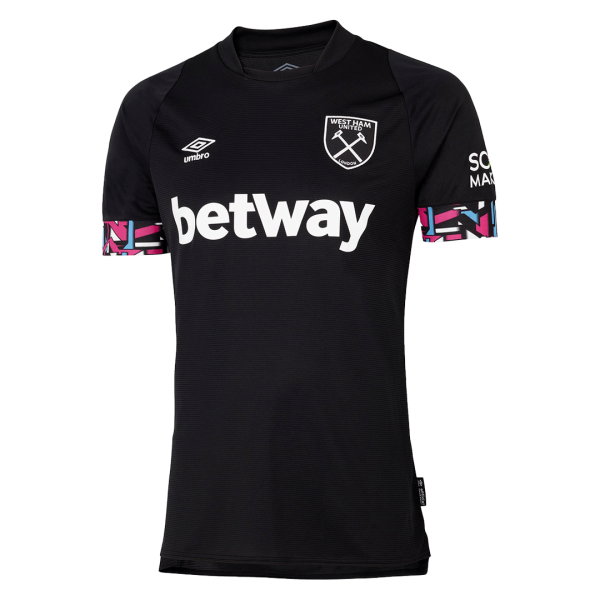Men's Authentic West Ham United Away Soccer Jersey Shirt 2022/23 Umbro