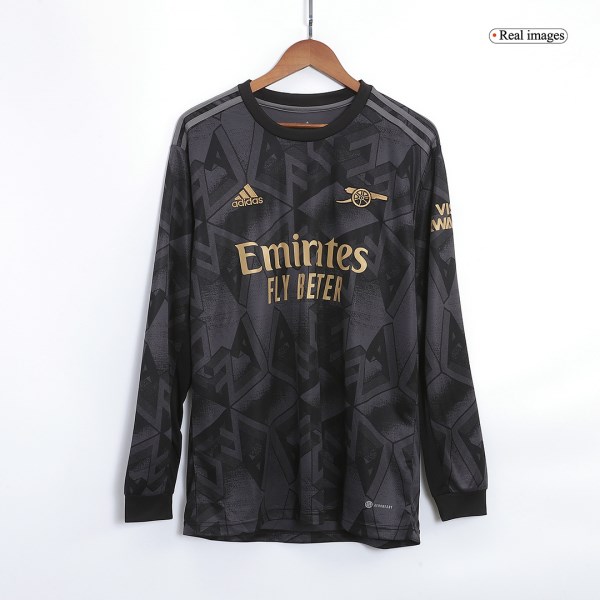 Men's Replica Arsenal Away Long Sleeves Soccer Jersey Shirt 2022/23 Adidas