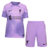 Men's Replica Liverpool Goalkeeper Soccer Jersey Kit (Jersey+Shorts) 2022/23 Nike