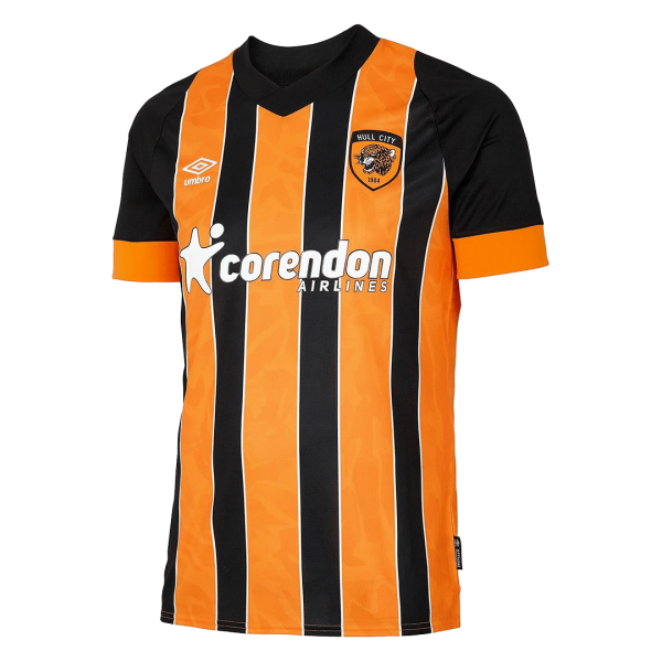 Men's Replica Hull City AFC Home Soccer Jersey Shirt 2022/23 Umbro