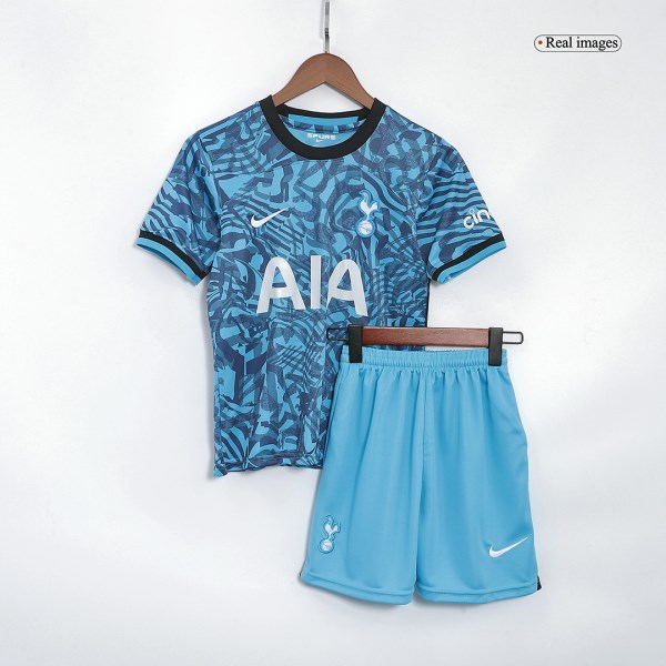 Kids Tottenham Hotspur Third Away Soccer Jersey Kit (Jersey+Shorts) 2022/23 Nike