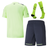 Men's Replica Manchester City Third Away Soccer Jersey Whole Kit (Jersey+Shorts+Socks) 2022/23 Puma