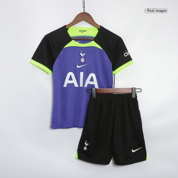 Kids Tottenham Hotspur Away Soccer Jersey Kit (Jersey+Shorts) 2022/23 Nike