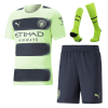 Kids Manchester City Third Away Soccer Jersey Whole Kit (Jersey+Shorts+Socks) 2022/23 Puma