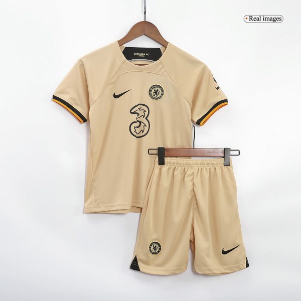 Kids Chelsea Third Away Soccer Jersey Kit (Jersey+Shorts) 2022/23 Nike