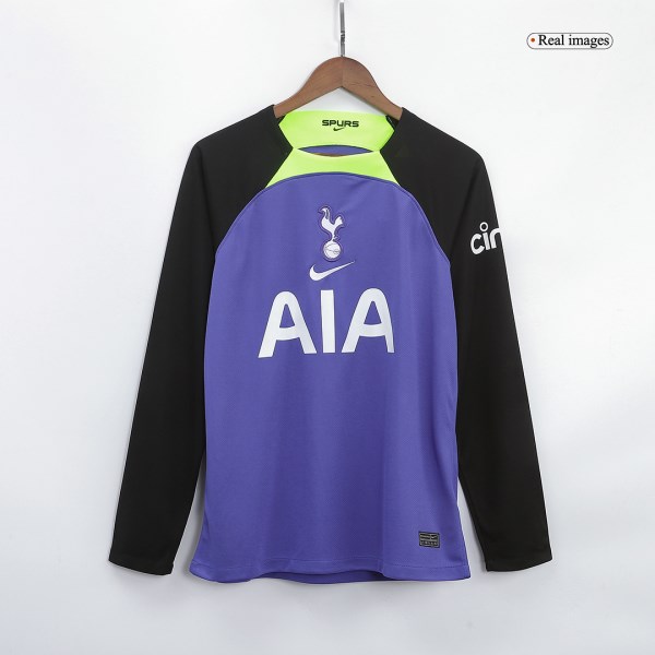 Men's Replica Tottenham Hotspur Away Long Sleeves Soccer Jersey Shirt 2022/23 Nike