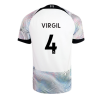 Men's Authentic VIRGIL #4 Liverpool Away Soccer Jersey Shirt 2022/23 Nike