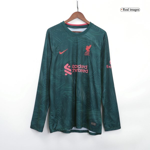Men's Replica Liverpool Third Away Long Sleeves Soccer Jersey Shirt 2022/23 Nike