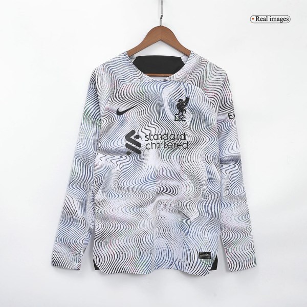 Men's Replica Liverpool Away Long Sleeves Soccer Jersey Shirt 2022/23 Nike