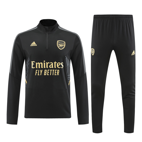 Men's Arsenal Zipper Tracksuit Sweat Shirt Kit (Top+Trousers) 2022/23 Adidas
