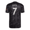 Men's Replica SAKA #7 Arsenal Away Soccer Jersey Shirt 2022/23 Adidas