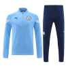 Men's Manchester City Zipper Tracksuit Sweat Shirt Kit (Top+Trousers) 2022/23 Puma