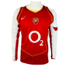 Men's Retro 2004/05 Replica Arsenal Home Long Sleeves Soccer Jersey Shirt Adidas
