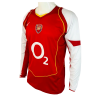 Men's Retro 2004/05 Replica Arsenal Home Long Sleeves Soccer Jersey Shirt Adidas