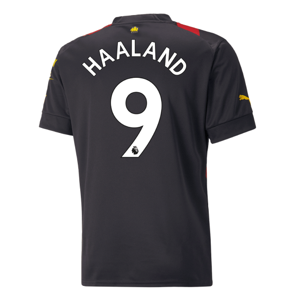 Men's Replica HAALAND #9 Manchester City Away Soccer Jersey Shirt 2022/23 Puma
