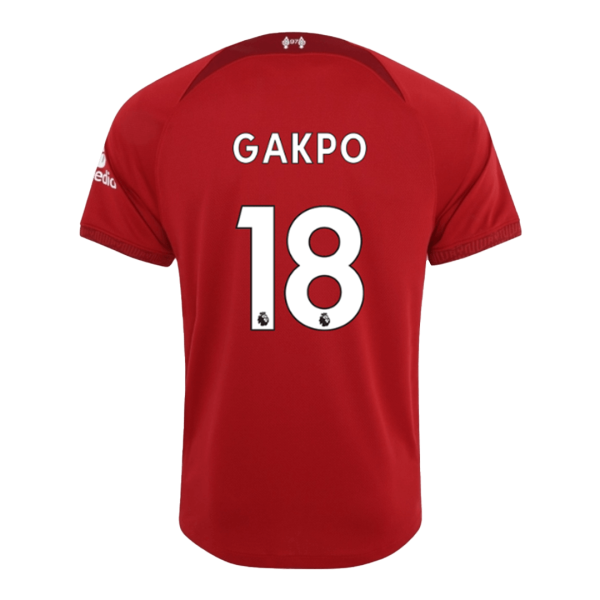Men's Replica GAKPO #18 Liverpool Home Soccer Jersey Shirt 2022/23 Nike