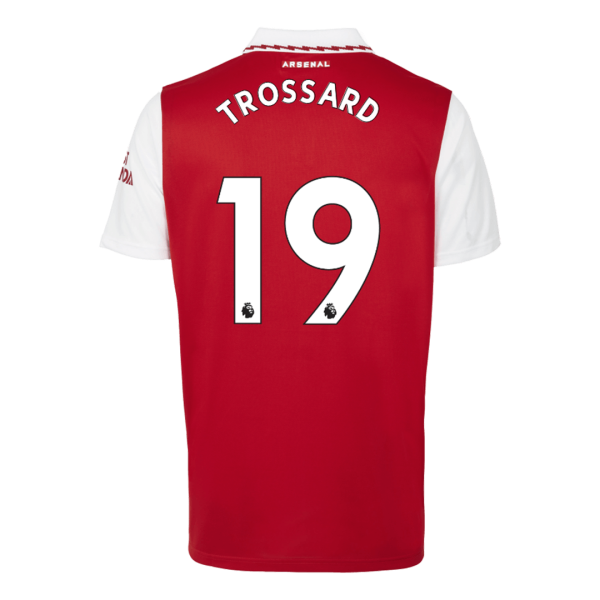 Men's Replica TROSSARD #19 Arsenal Home Soccer Jersey Shirt 2022/23 Adidas