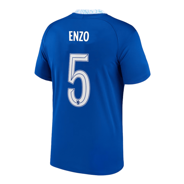Men's Replica ENZO #5 Chelsea Home UCL Soccer Jersey Shirt 2022/23 Nike