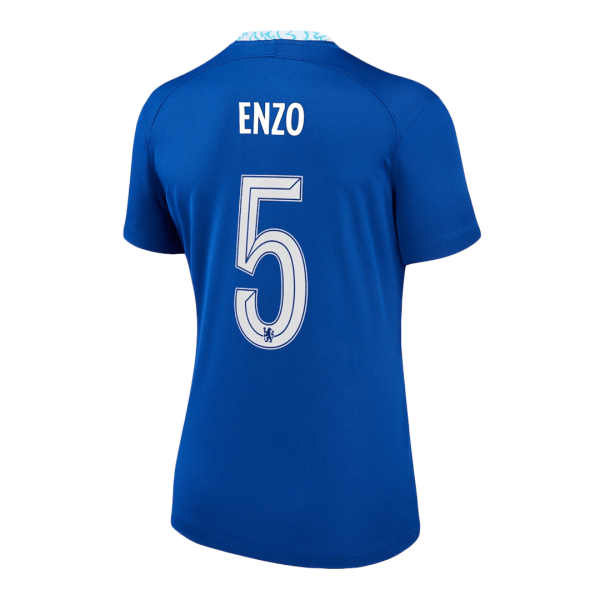 Women's Replica ENZO #5 Chelsea Home UCL Soccer Jersey Shirt 2022/23 Nike