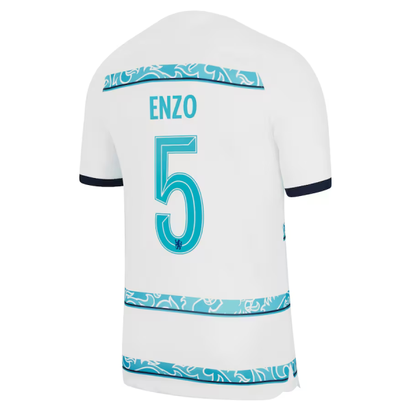 Men's Replica ENZO #5 Chelsea Away UCL Soccer Jersey Shirt 2022/23 Nike