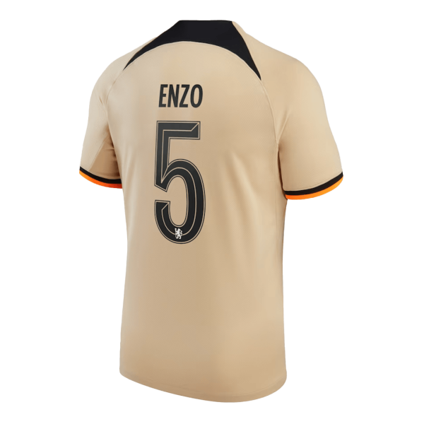 Men's Replica ENZO #5 Chelsea Third Away UCL Soccer Jersey Shirt 2022/23 Nike