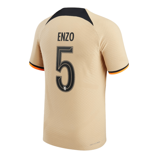 UCL Men's Authentic ENZO #5 Chelsea Third Away Soccer Jersey Shirt 2022/23 Nike