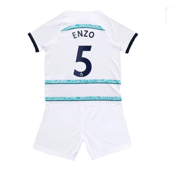 Kids ENZO #5 Chelsea Away Soccer Jersey Kit (Jersey+Shorts) 2022/23 Nike