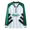 Men's Retro 93/95 Replica Liverpool Away Long Sleeves Soccer Jersey Shirt
